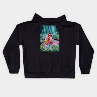 Hatching under Moonlight Kids Hoodie